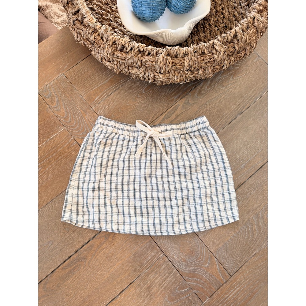 Oddli Boxer Mini Skirt Womens Blue White XXS/XS